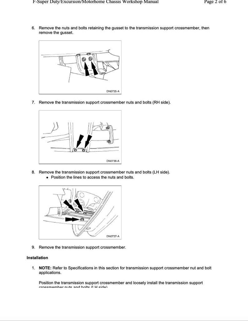 Ford F250-F550 SuperDuty 1998-2004 Service Manual Repair, Workshop Service Repair, INSTANT Download PDF