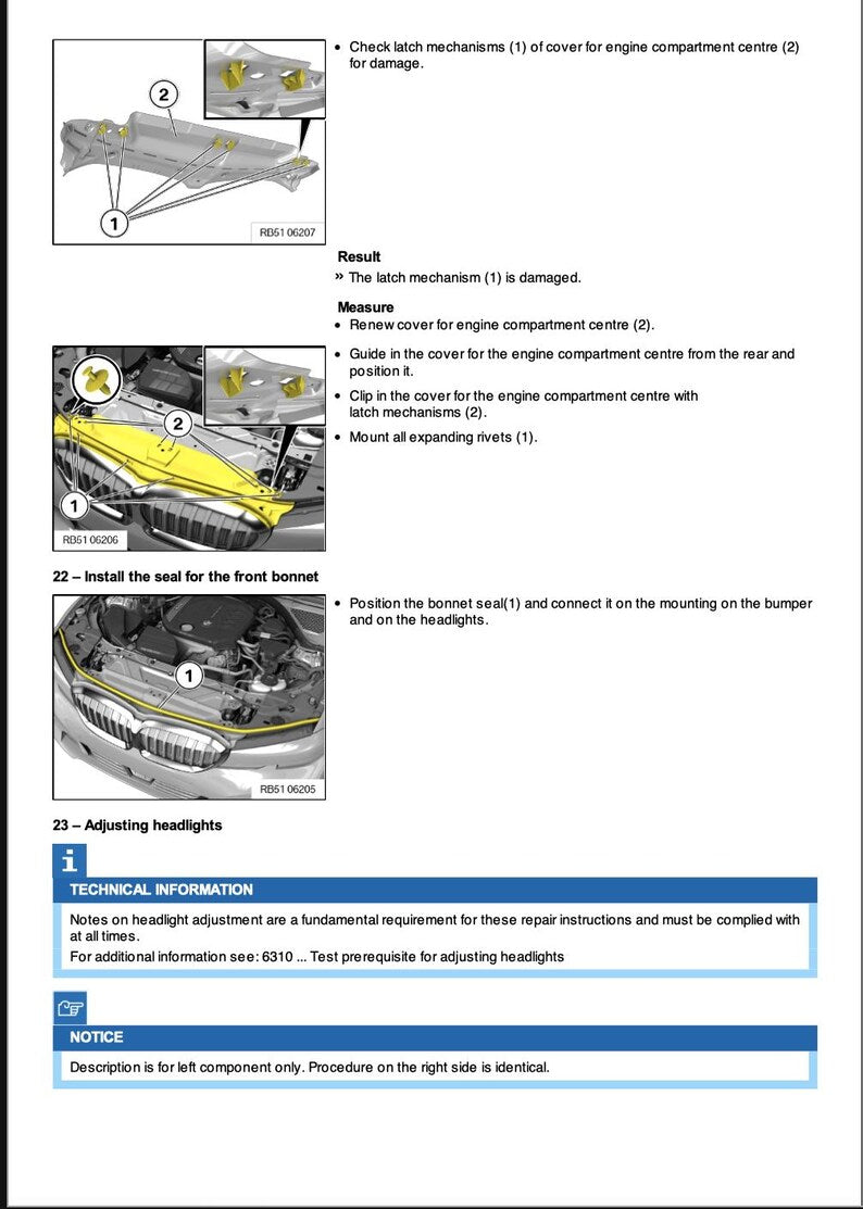 BMW 3 Series 320i G20 2019 Service Manual Repair, Workshop Service Repair, INSTANT Download PDF
