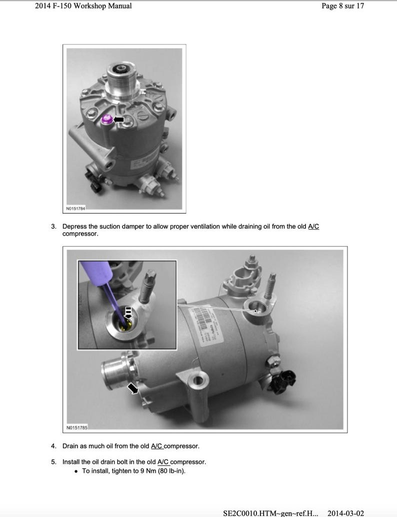 Ford F-150 2011-2014 Service Manual Repair, Workshop Service Repair, INSTANT Download PDF