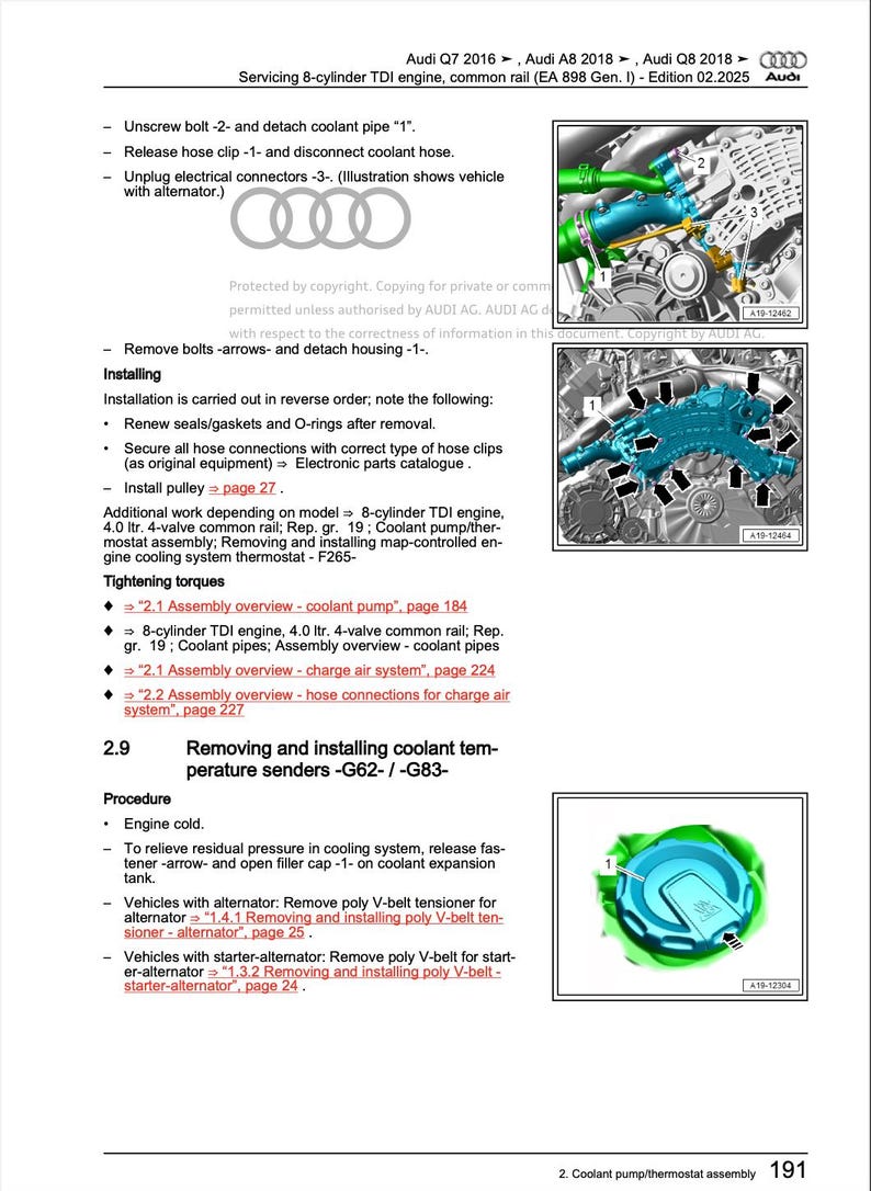 Audi Q8 2018-2023 Service Manual Repair, Workshop Service Repair, INSTANT Download PDF