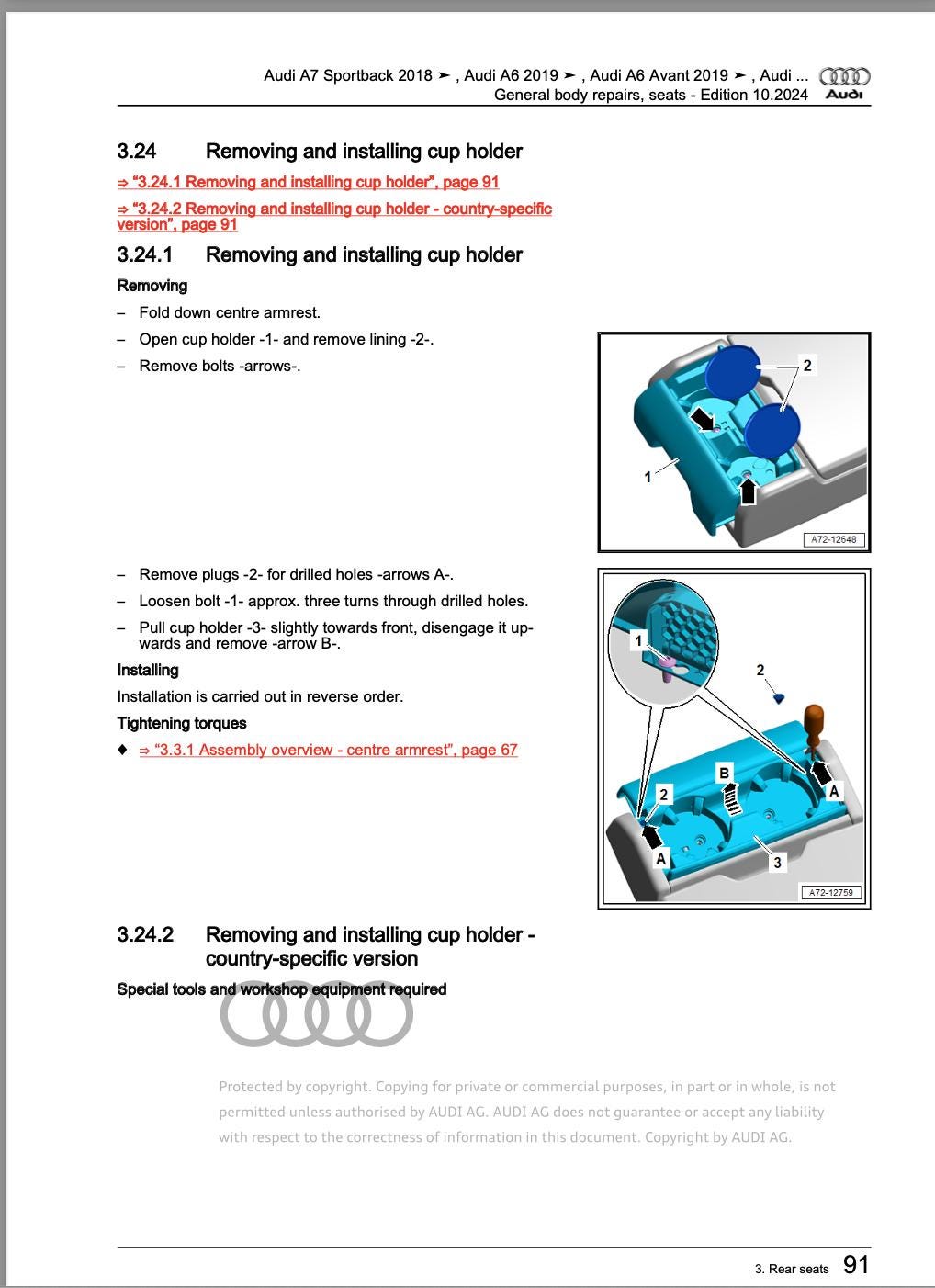 Audi A6 C8 2018-2025 Comprehensive Digital Service Repair Workshop Manual PDF