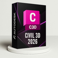 Autodesk Civil 3D 2026 – Full License | Engineering Design Software | Windows & Mac