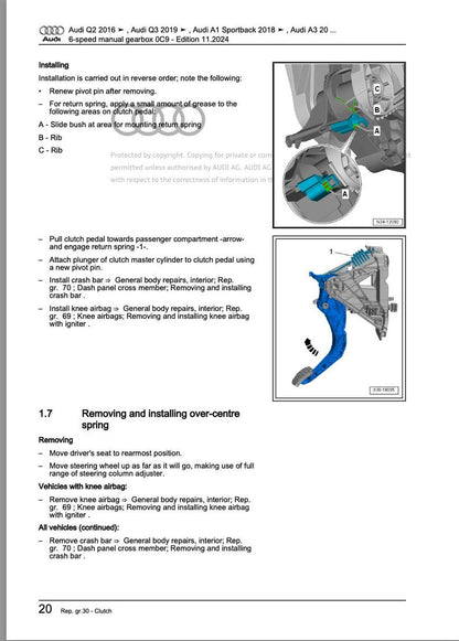 Audi Q3 2018-2025 Service Manual Repair, Workshop Service Repair, INSTANT Download PDF