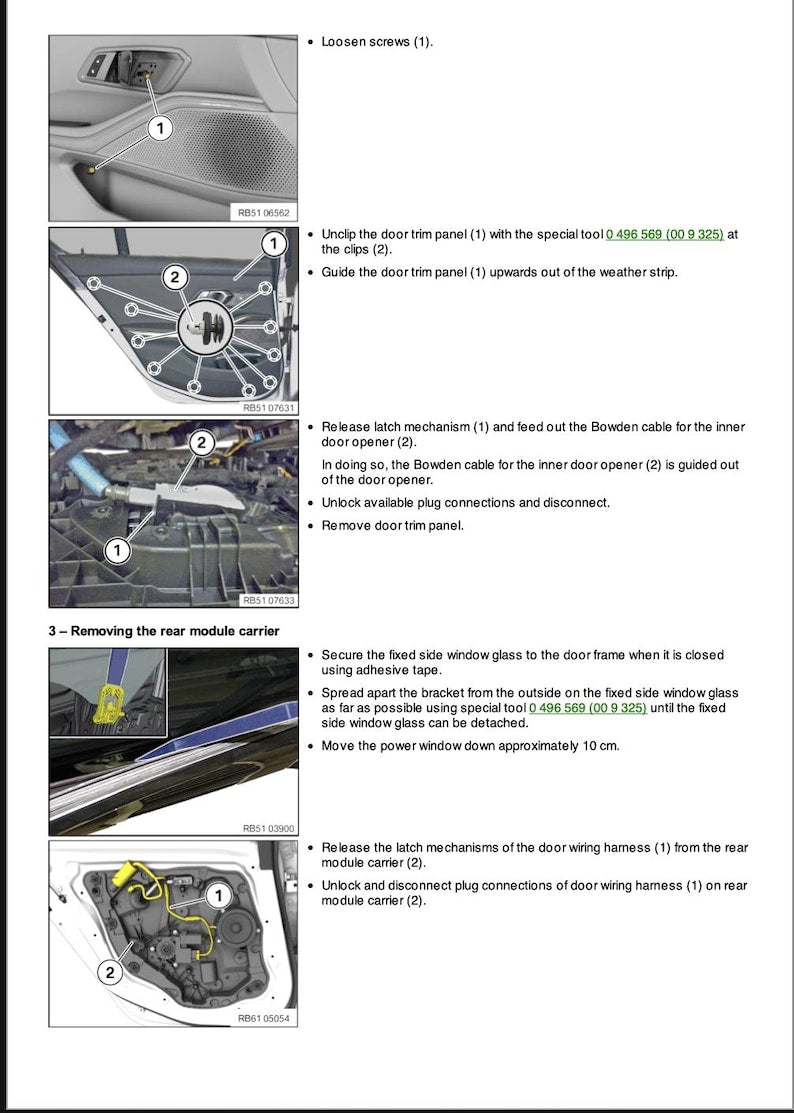 BMW 3 Series 320i G20 2019 Service Manual Repair, Workshop Service Repair, INSTANT Download PDF