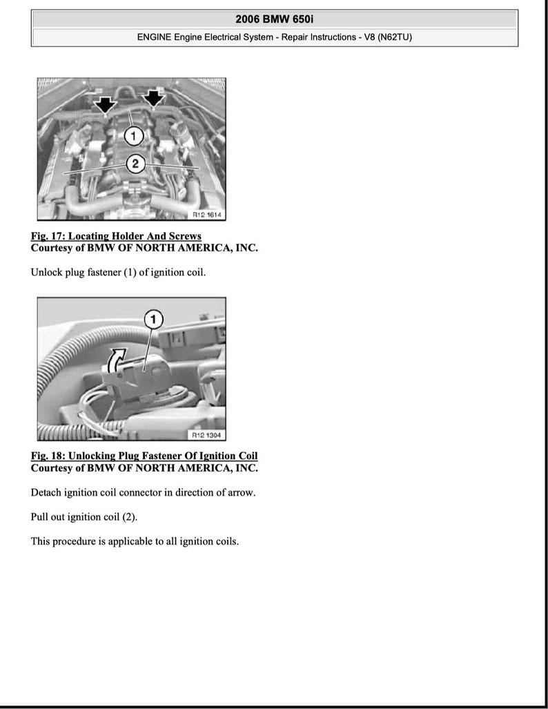 BMW 6 Series E63 E64 Service Manual Repair, Workshop Service Repair, INSTANT Download PDF