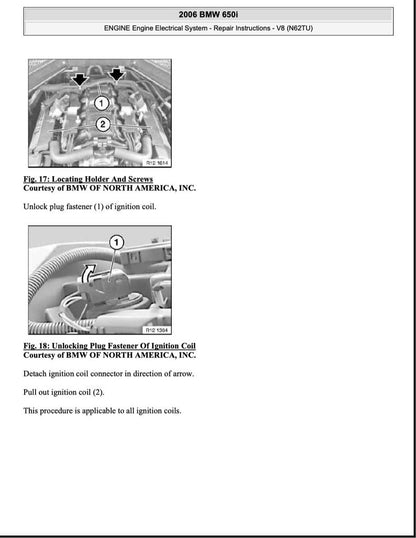 BMW 6 Series E63 E64 Service Manual Repair, Workshop Service Repair, INSTANT Download PDF