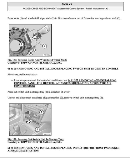 BMW X3 E83 Service Manual Repair, Workshop Service Repair, INSTANT Download PDF