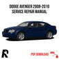 Dodge Avenger 2008-2010 Service Manual Repair, Workshop Service Repair, INSTANT Download PDF