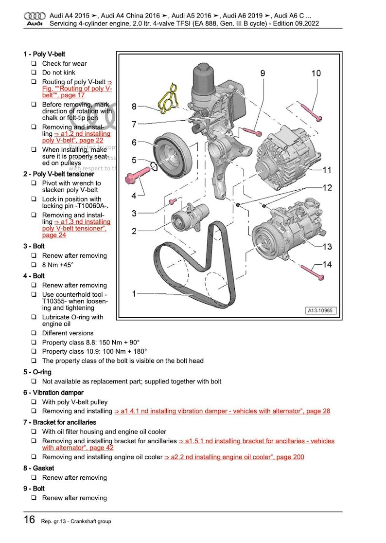 Audi A4 B9 2015-2019 Service Manual Repair, Workshop Service Repair, INSTANT Download PDF