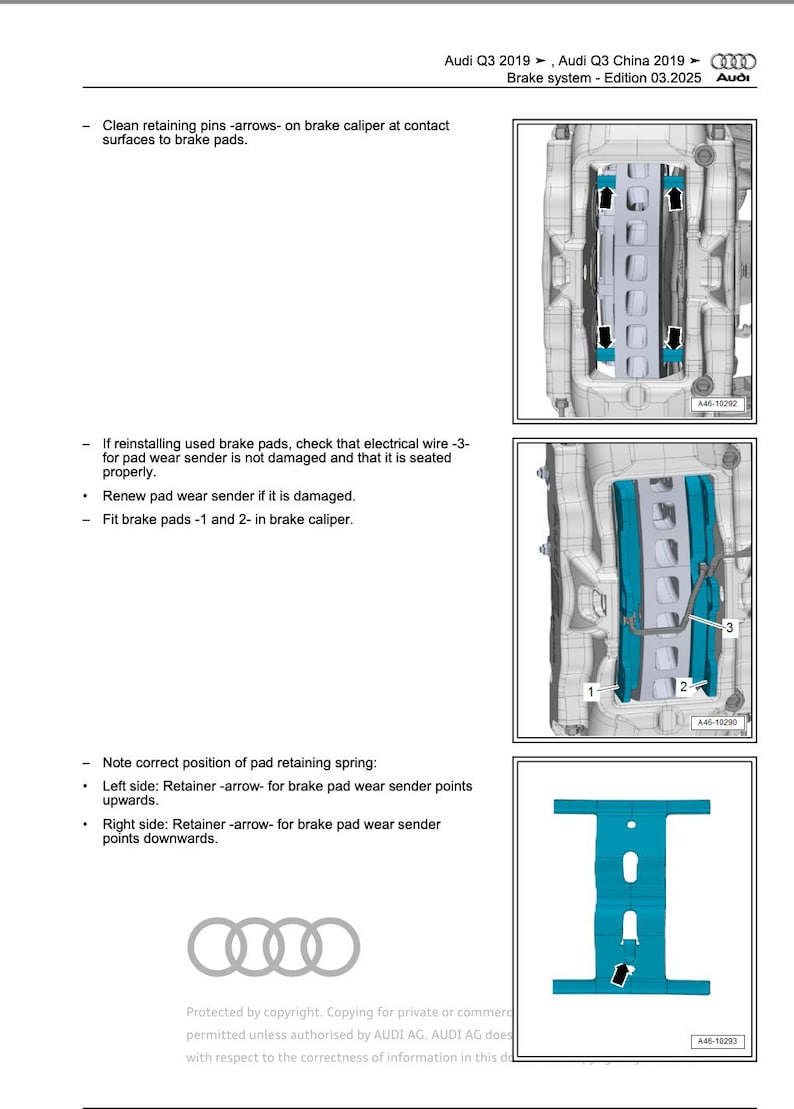 Audi Q3 2018-2025 Service Manual Repair, Workshop Service Repair, INSTANT Download PDF