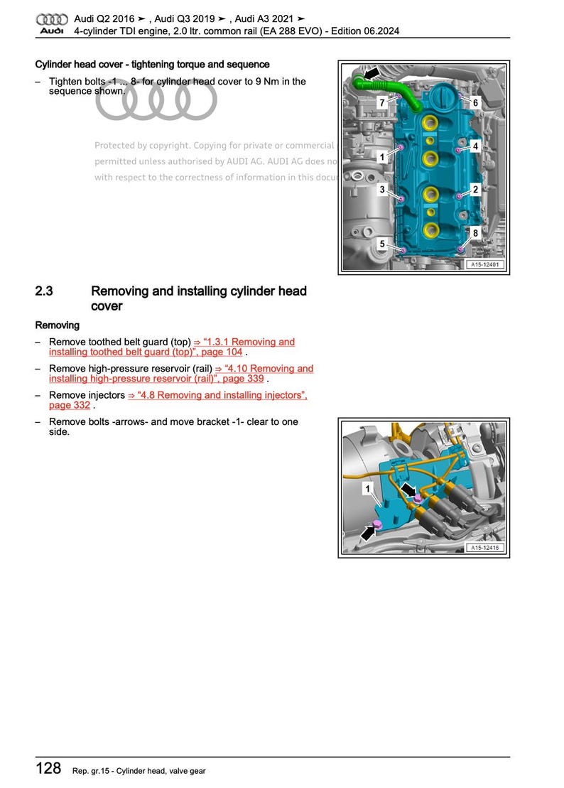Audi Q3 2018-2025 Service Manual Repair, Workshop Service Repair, INSTANT Download PDF