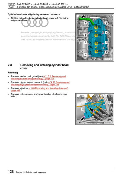 Audi Q3 2018-2025 Service Manual Repair, Workshop Service Repair, INSTANT Download PDF