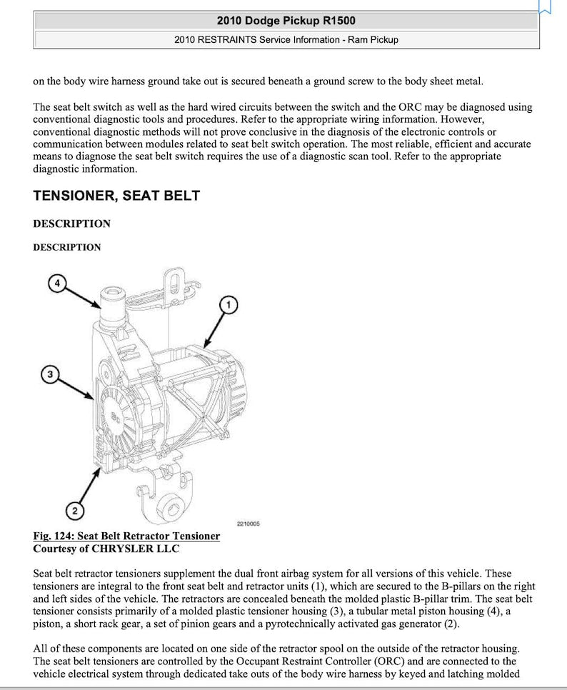 Dodge RAM 1500-2500-3500 Service Manual Repair, Workshop Service Repair, INSTANT Download PDF