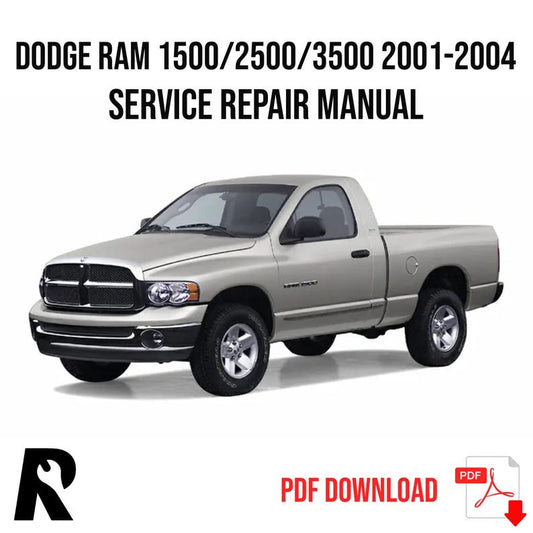 Dodge RAM 1500 2500 3500 2001-2004 Service Manual Repair, Workshop Service Repair, INSTANT Download PDF