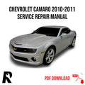 Chevrolet Camaro 2010-2011 All Engines Service Manual Repair, Workshop Service Repair, INSTANT Download PDF