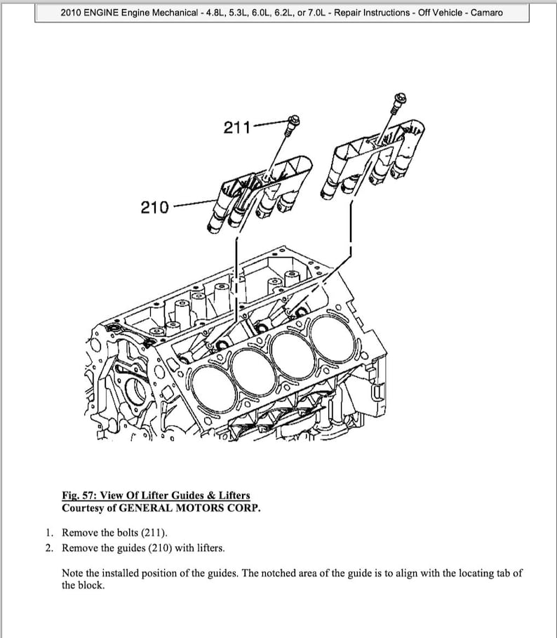 Chevrolet Camaro 2010-2011 All Engines Service Manual Repair, Workshop Service Repair, INSTANT Download PDF