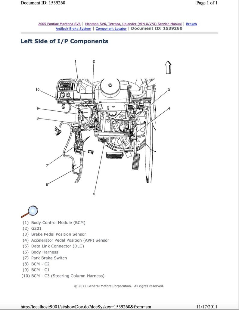 Chevrolet Uplander 2005 Service Manual Repair, Workshop Service Repair, INSTANT Download PDF