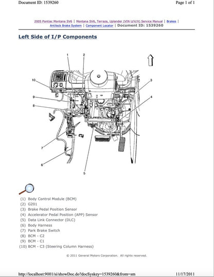 Chevrolet Uplander 2005 Service Manual Repair, Workshop Service Repair, INSTANT Download PDF