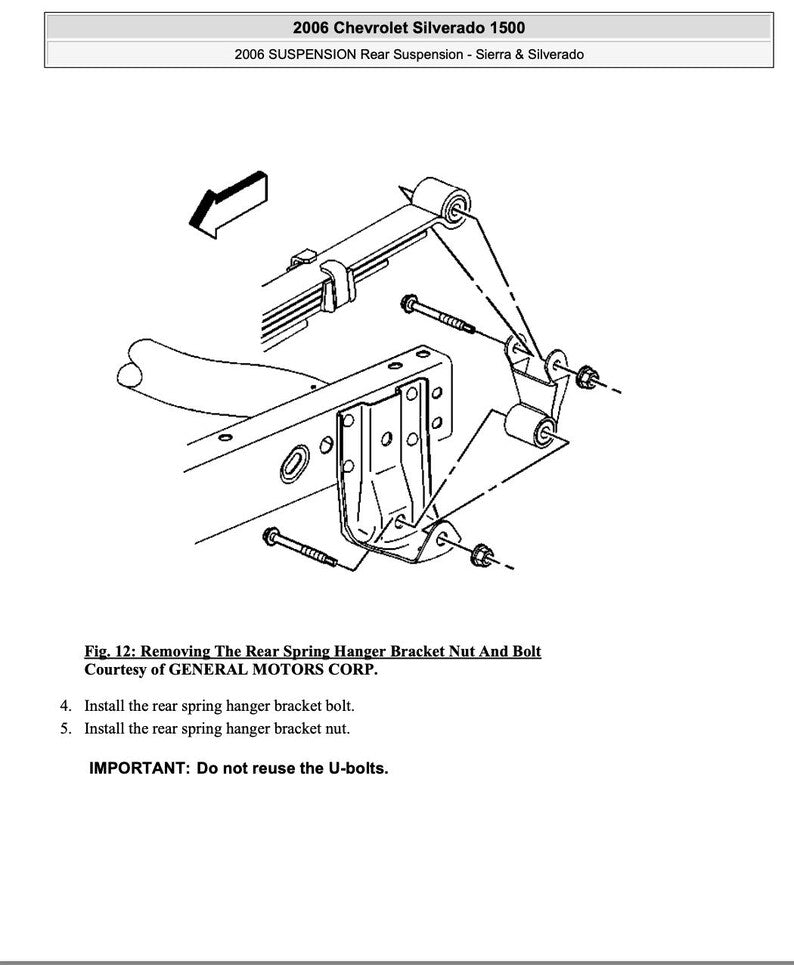 Chevrolet Silverado 2006 Service Manual Repair, Workshop Service Repair, INSTANT Download PDF