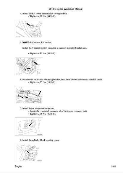 Ford E Series 2009-2012 Service Manual Repair, Workshop Service Repair, INSTANT Download PDF