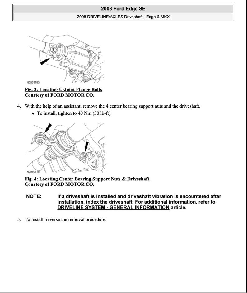 Ford Edge 2007-2010 Service Manual Repair, Workshop Service Repair, INSTANT Download PDF