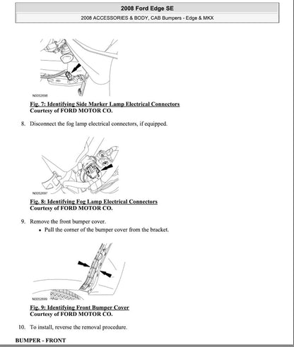 Ford Edge 2007-2010 Service Manual Repair, Workshop Service Repair, INSTANT Download PDF