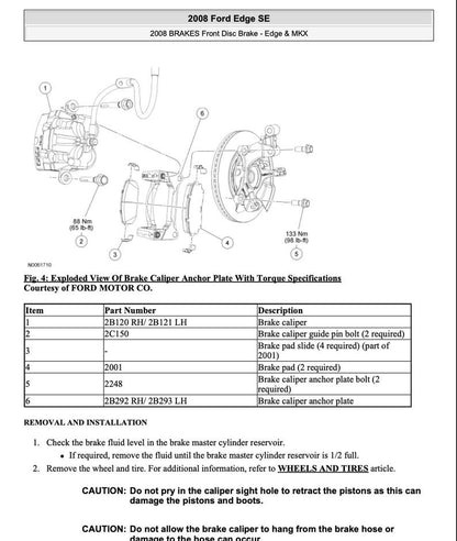 Ford Edge 2007-2010 Service Manual Repair, Workshop Service Repair, INSTANT Download PDF