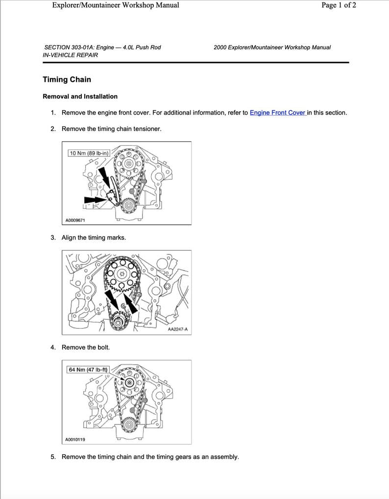 Ford Explorer 1994-2001 Service Manual Repair, Workshop Service Repair, INSTANT Download PDF