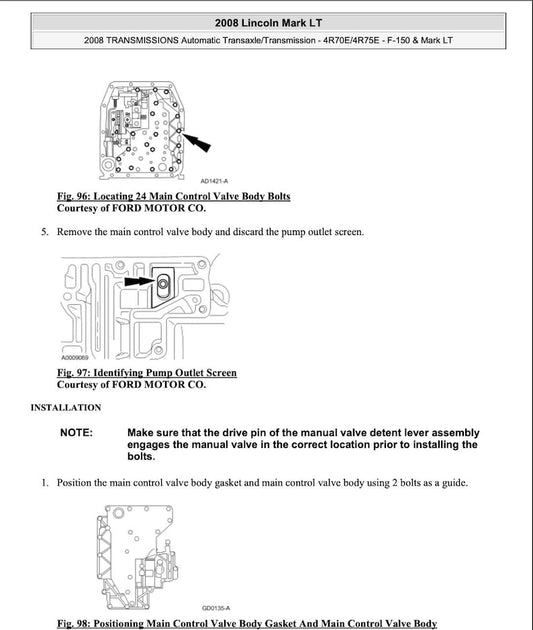 Ford F-150 2004-2008 Service Manual Repair, Workshop Service Repair, INSTANT Download PDF