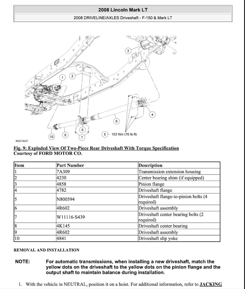 Ford F-150 2004-2008 Service Manual Repair, Workshop Service Repair, INSTANT Download PDF