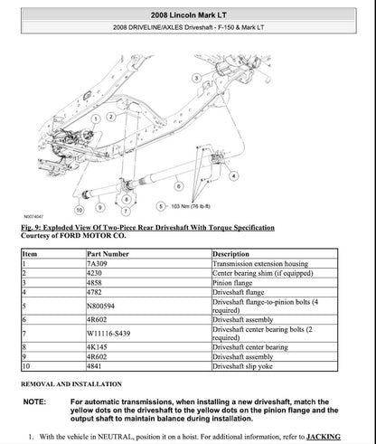 Ford F-150 2004-2008 Service Manual Repair, Workshop Service Repair, INSTANT Download PDF