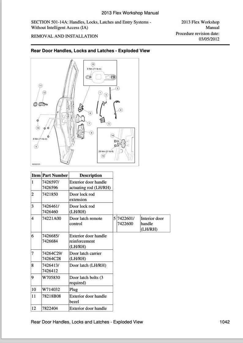 Ford Flex 2013-2019 Service Manual Repair, Workshop Service Repair, INSTANT Download PDF