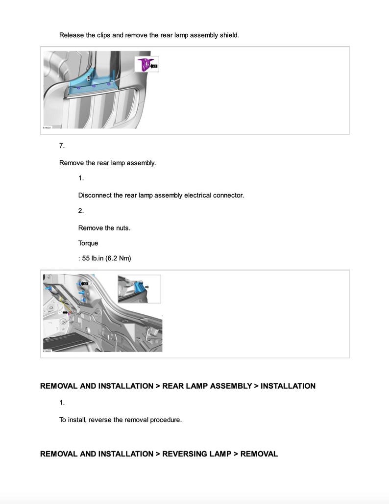 Ford Mustang S550 2015-2017 Service Manual Repair, Workshop Service Repair, INSTANT Download PDF