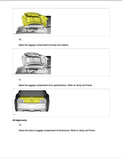 Ford Mustang S550 2015-2017 Service Manual Repair, Workshop Service Repair, INSTANT Download PDF