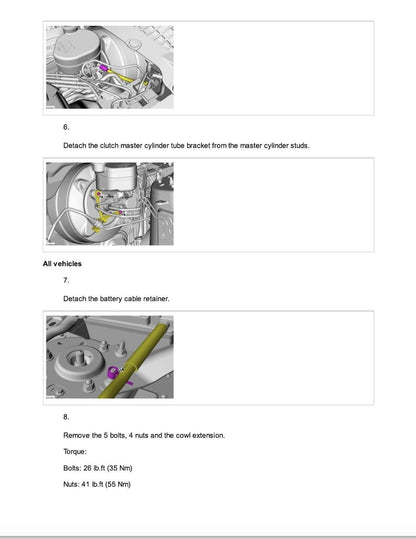 Ford Mustang S550 2015-2017 Service Manual Repair, Workshop Service Repair, INSTANT Download PDF