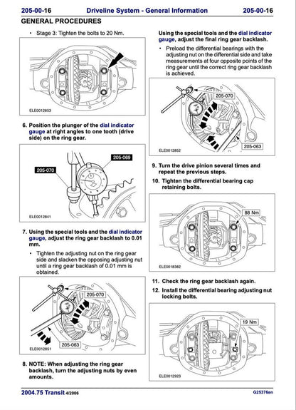 Ford Transit 2000-2006 Service Manual Repair, Workshop Service Repair, INSTANT Download PDF