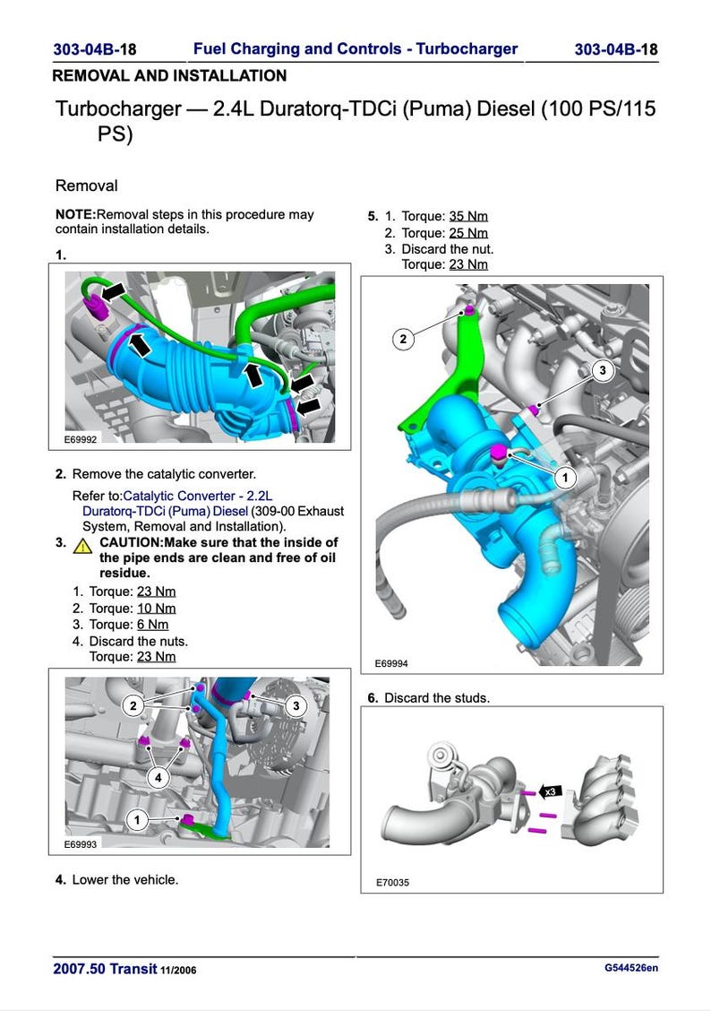 Ford Transit 2006-2009 Service Manual Repair, Workshop Service Repair, INSTANT Download PDF