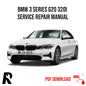 BMW 3 Series 320i G20 2019 Service Manual Repair, Workshop Service Repair, INSTANT Download PDF