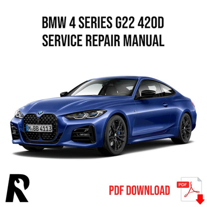 BMW 4 Series G22 420d Service Manual Repair, Workshop Service Repair, INSTANT Download PDF