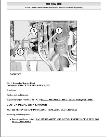 BMW 6 Series E63 E64 Service Manual Repair, Workshop Service Repair, INSTANT Download PDF