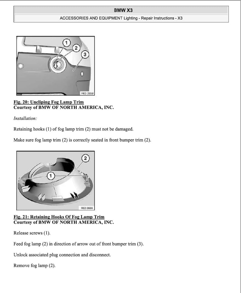 BMW X3 E83 Service Manual Repair, Workshop Service Repair, INSTANT Download PDF