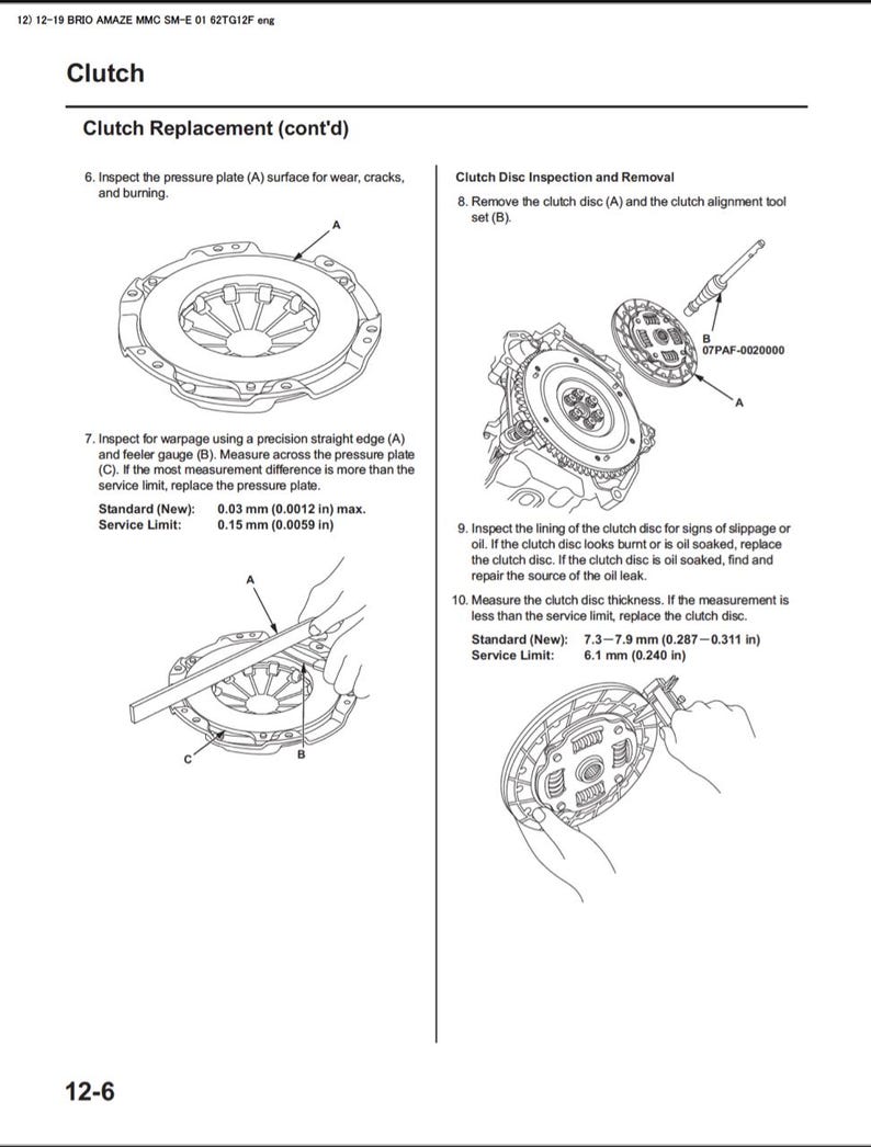 Honda Brio 2012-2020 Service Manual Repair, Workshop Service Repair, INSTANT Download PDF