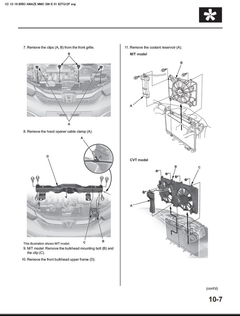 Honda Brio 2012-2020 Service Manual Repair, Workshop Service Repair, INSTANT Download PDF
