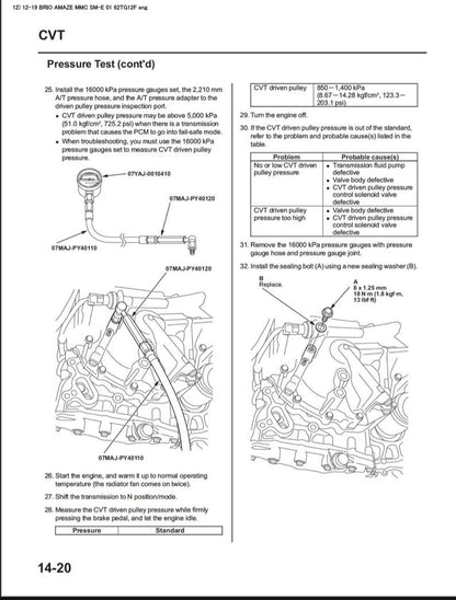 Honda Brio 2012-2020 Service Manual Repair, Workshop Service Repair, INSTANT Download PDF