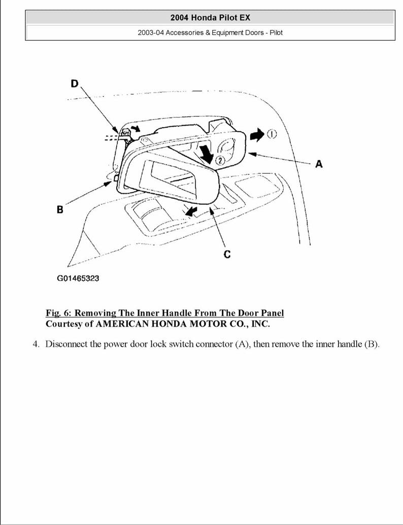 Honda Pilot 2003-2005 Service Manual Repair, Workshop Service Repair, INSTANT Download PDF