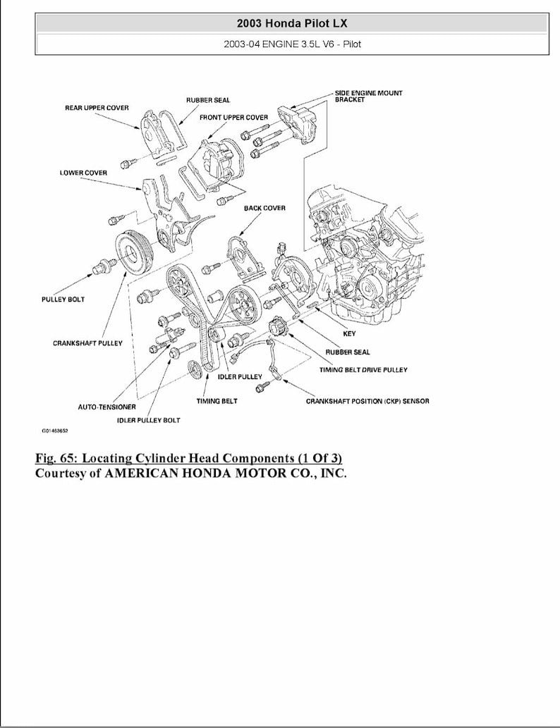 Honda Pilot 2003-2005 Service Manual Repair, Workshop Service Repair, INSTANT Download PDF