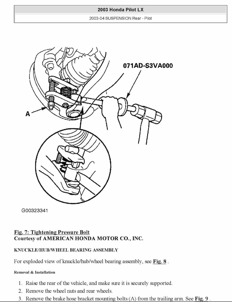 Honda Pilot 2003-2005 Service Manual Repair, Workshop Service Repair, INSTANT Download PDF