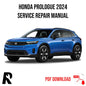 Honda Prologue 2024 Service Manual Repair, Workshop Service Repair, INSTANT Download PDF
