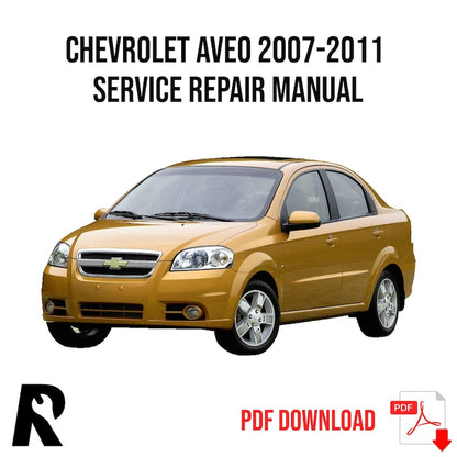 Chevrolet Aveo 2007-2011 Service Manual Repair, Workshop Service Repair, INSTANT Download PDF
