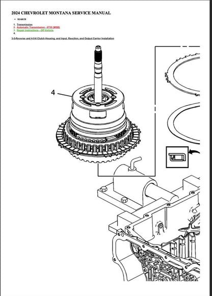 Chevrolet Montana 2024 Service Manual Repair, Workshop Service Repair, INSTANT Download PDF